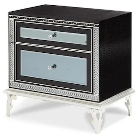 Upholstered Nightstand w/ 2 Drawers